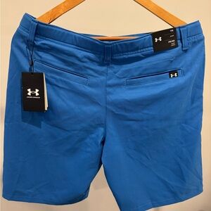 NWT Under Armour Vibrant Blue Golf Shorts
